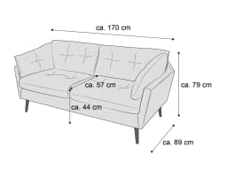 Einzelsofa Hunter II | Grau