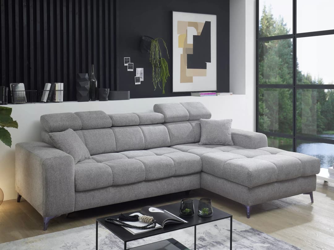 Ecksofa Ballack III | Grau