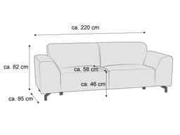 Einzelsofa Arizona III | Braun