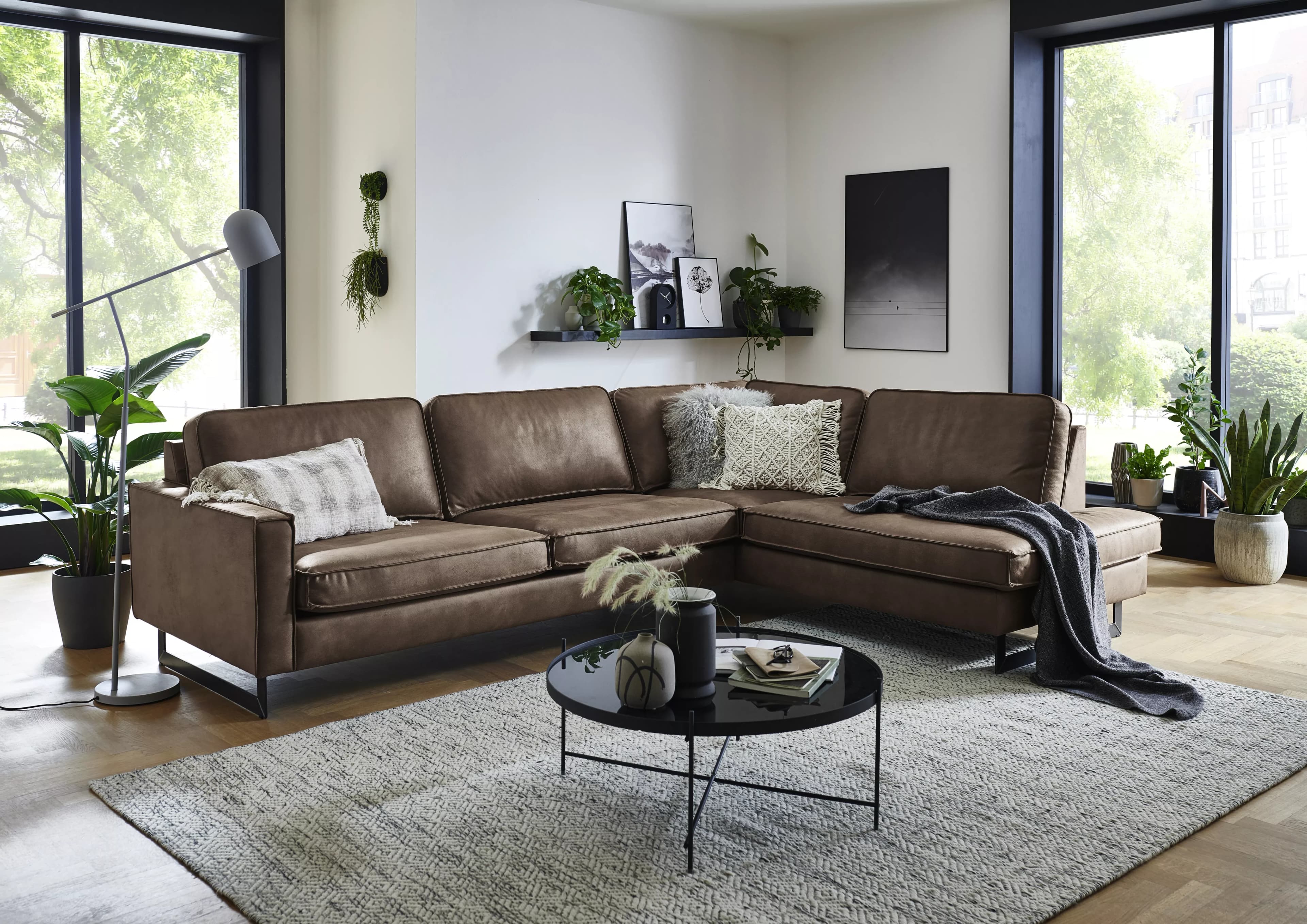 Ecksofa Kellan | Braun
