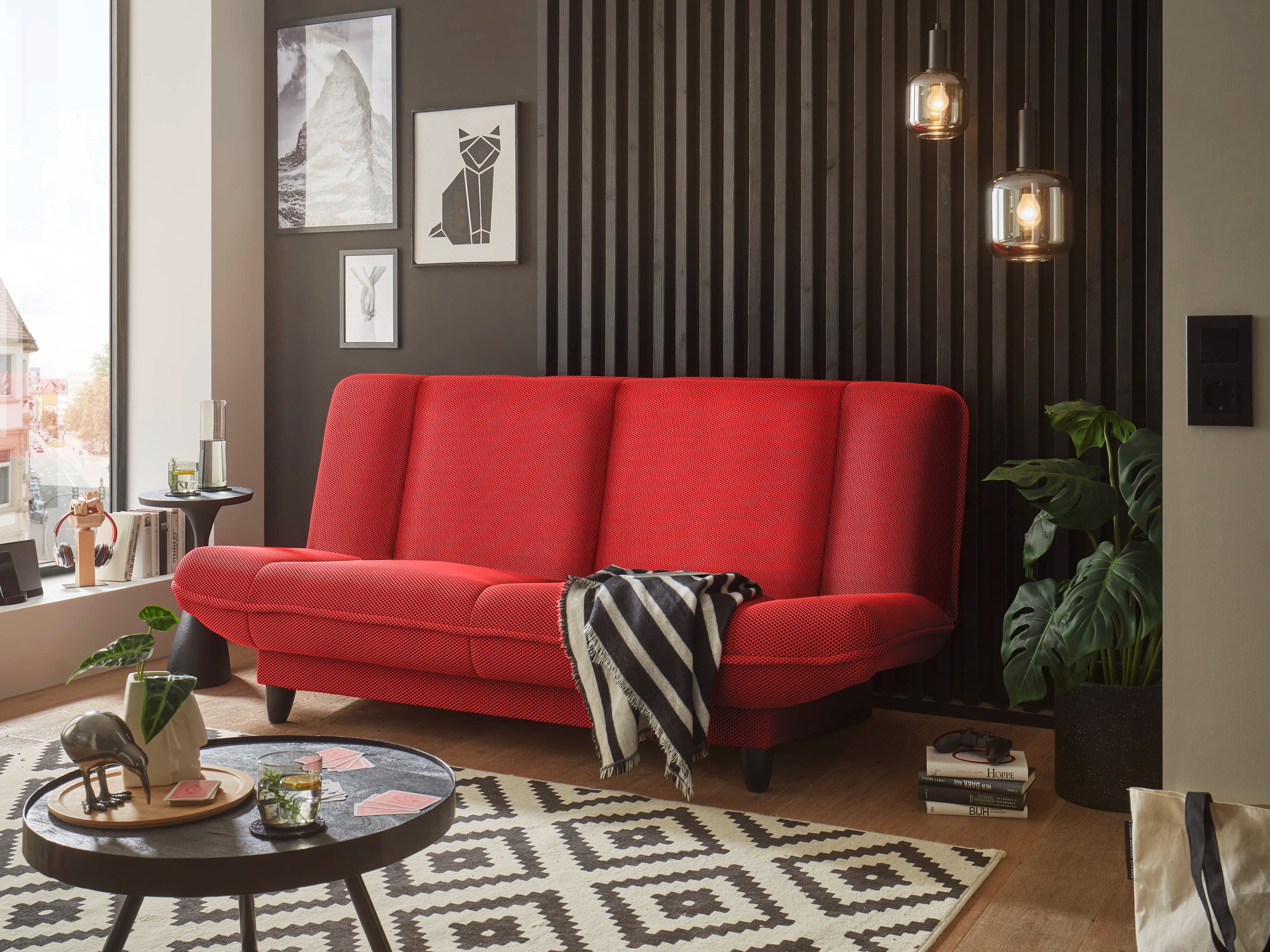 Schlafsofa Boone | Rot
