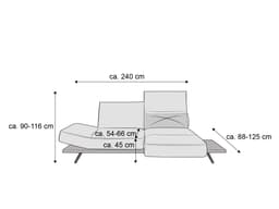 Koinor Einzelsofa Phoenix II | Grau