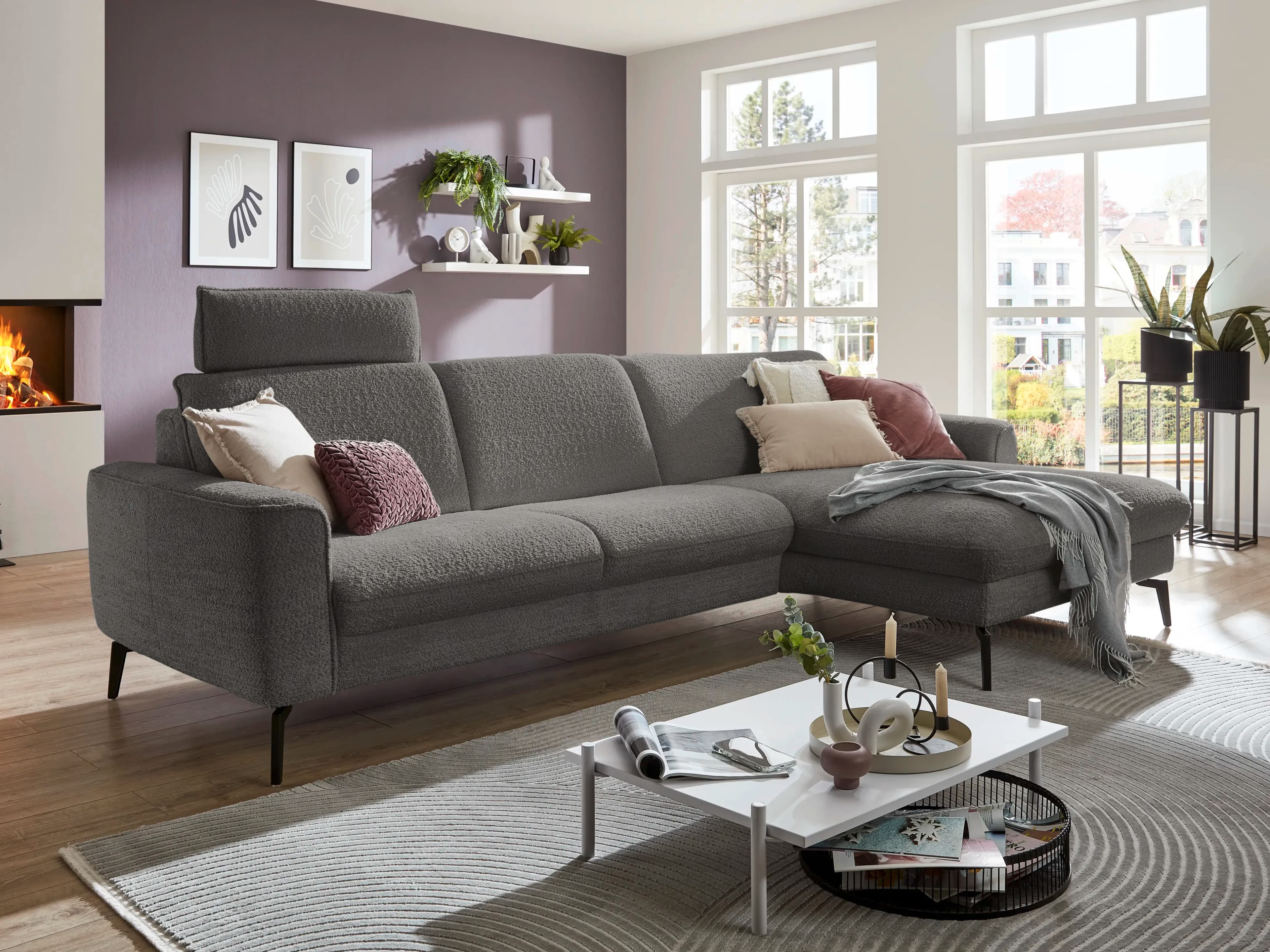 Ecksofa Halych | Grau