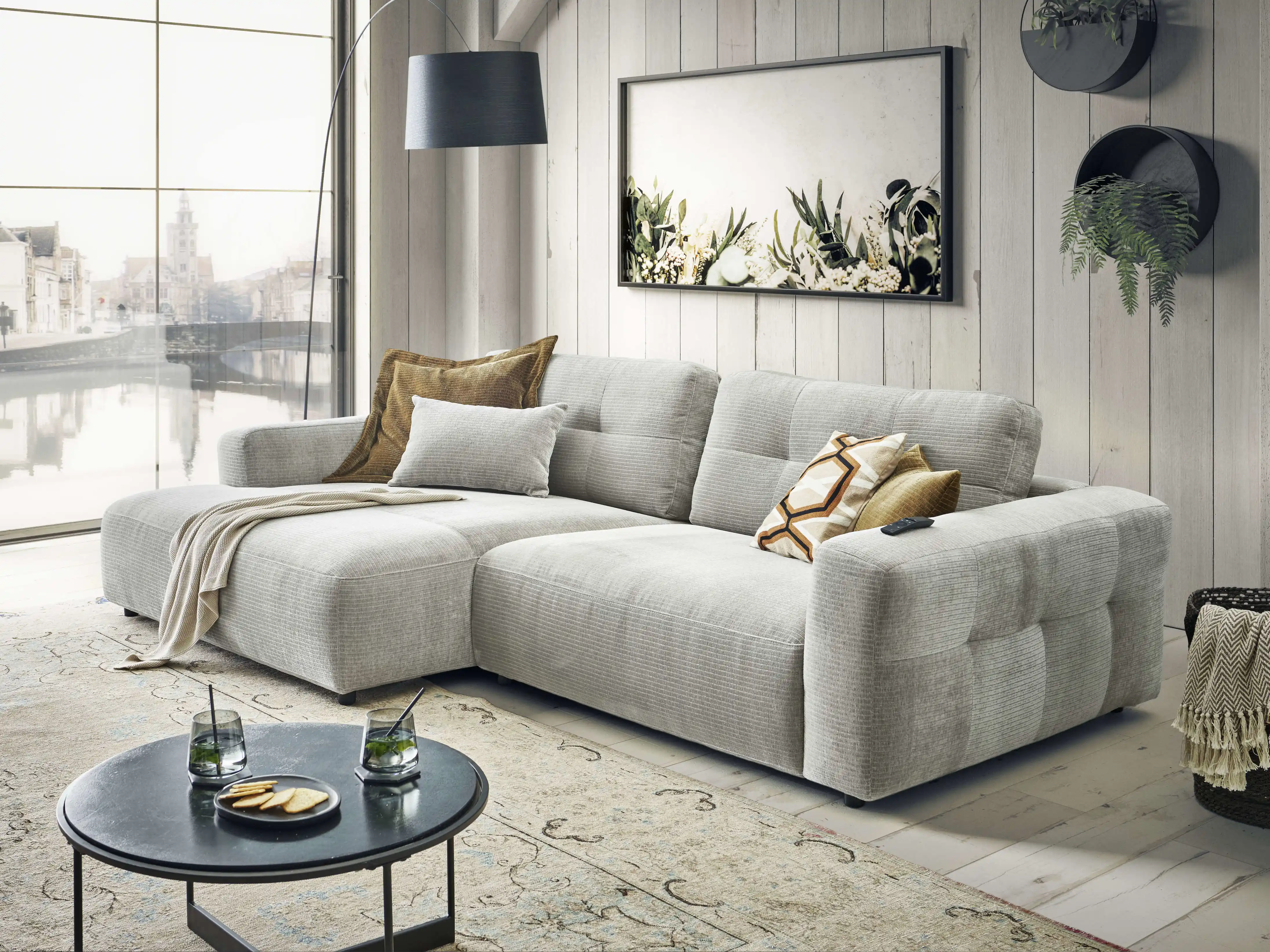 Ecksofa Cally II | Grau