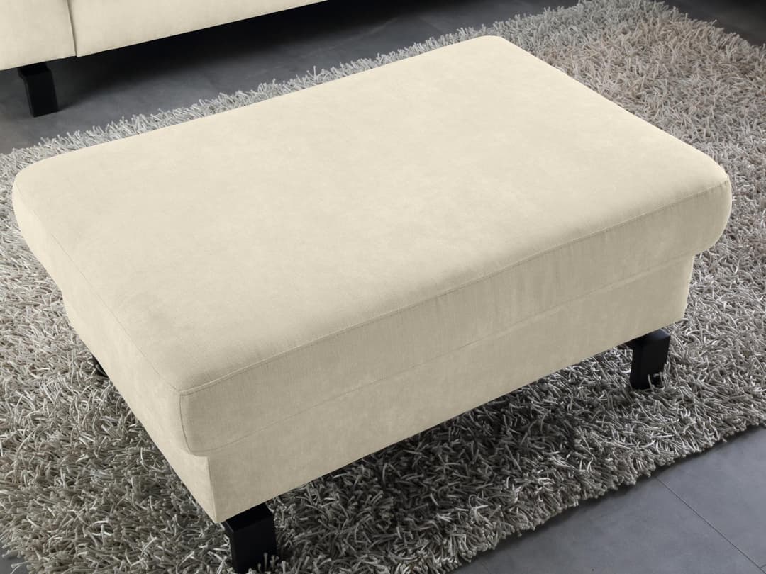 Polsterhocker Cabianca X | Weiß