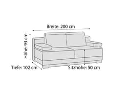 Schlafsofa Rino | Weiß