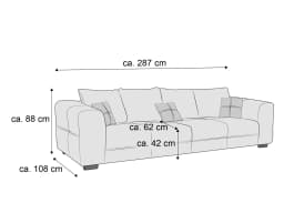 Bigsofa Saltillo | Braun
