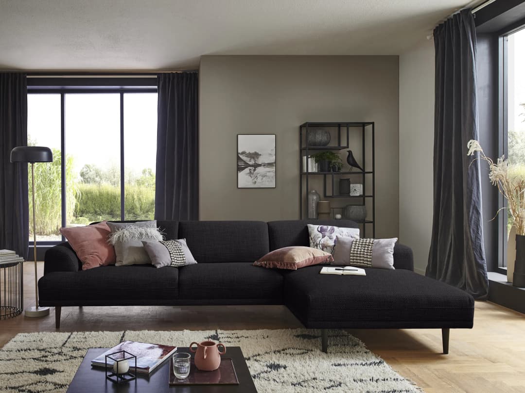 Ecksofa Karbone VI | Schwarz
