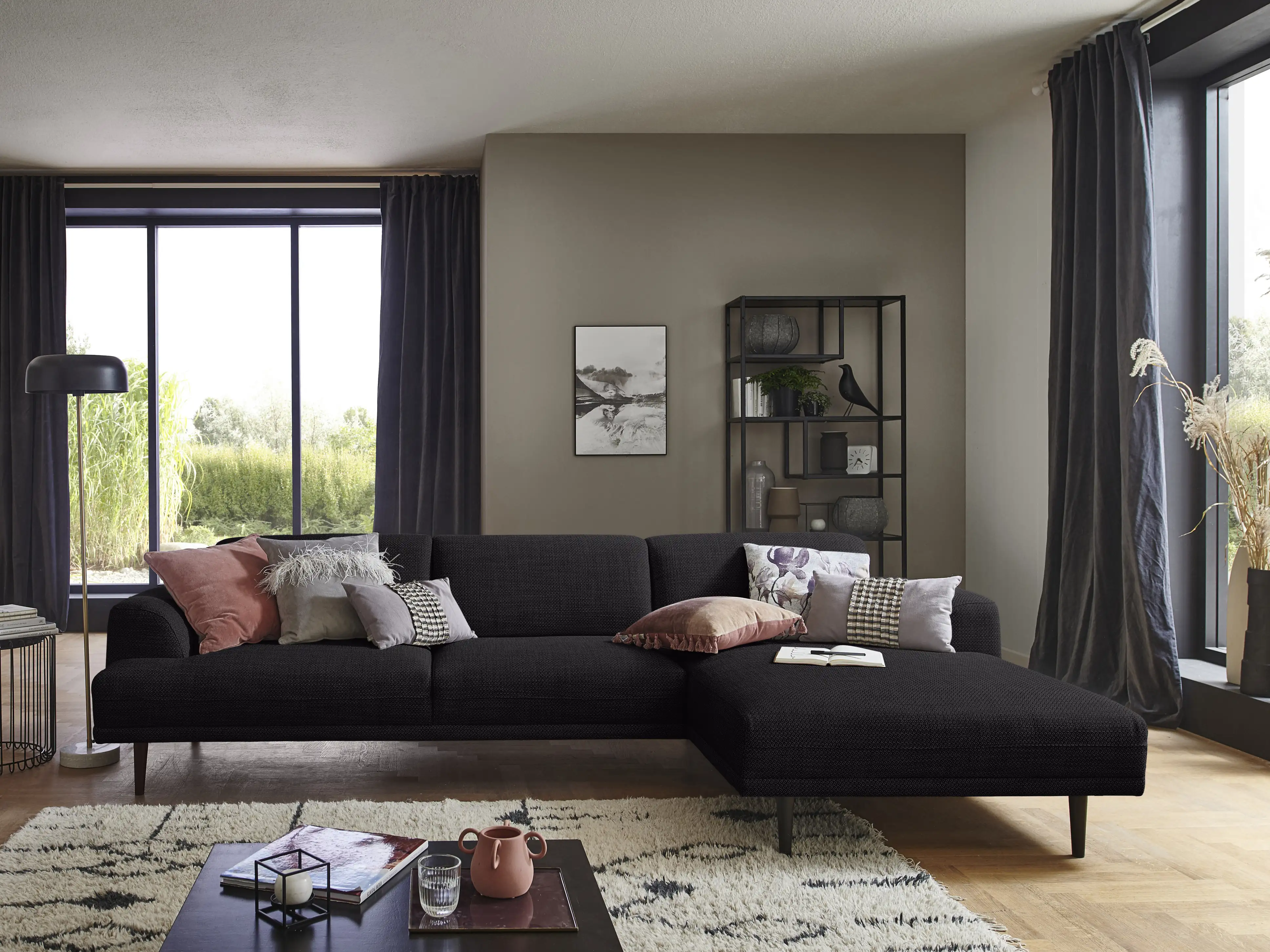 Ecksofa Karbone VI | Schwarz