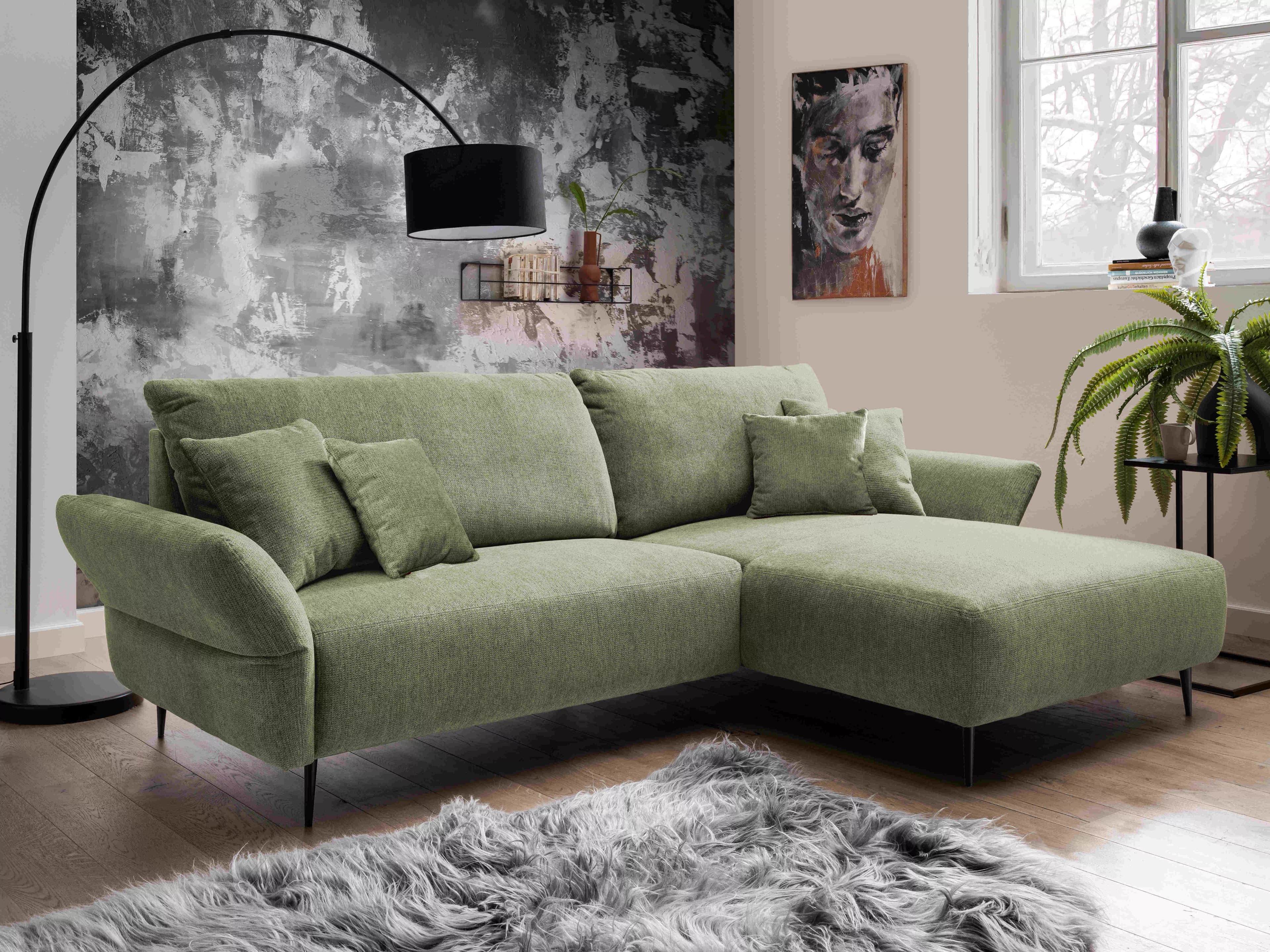 Ecksofa Bagira II | Grün