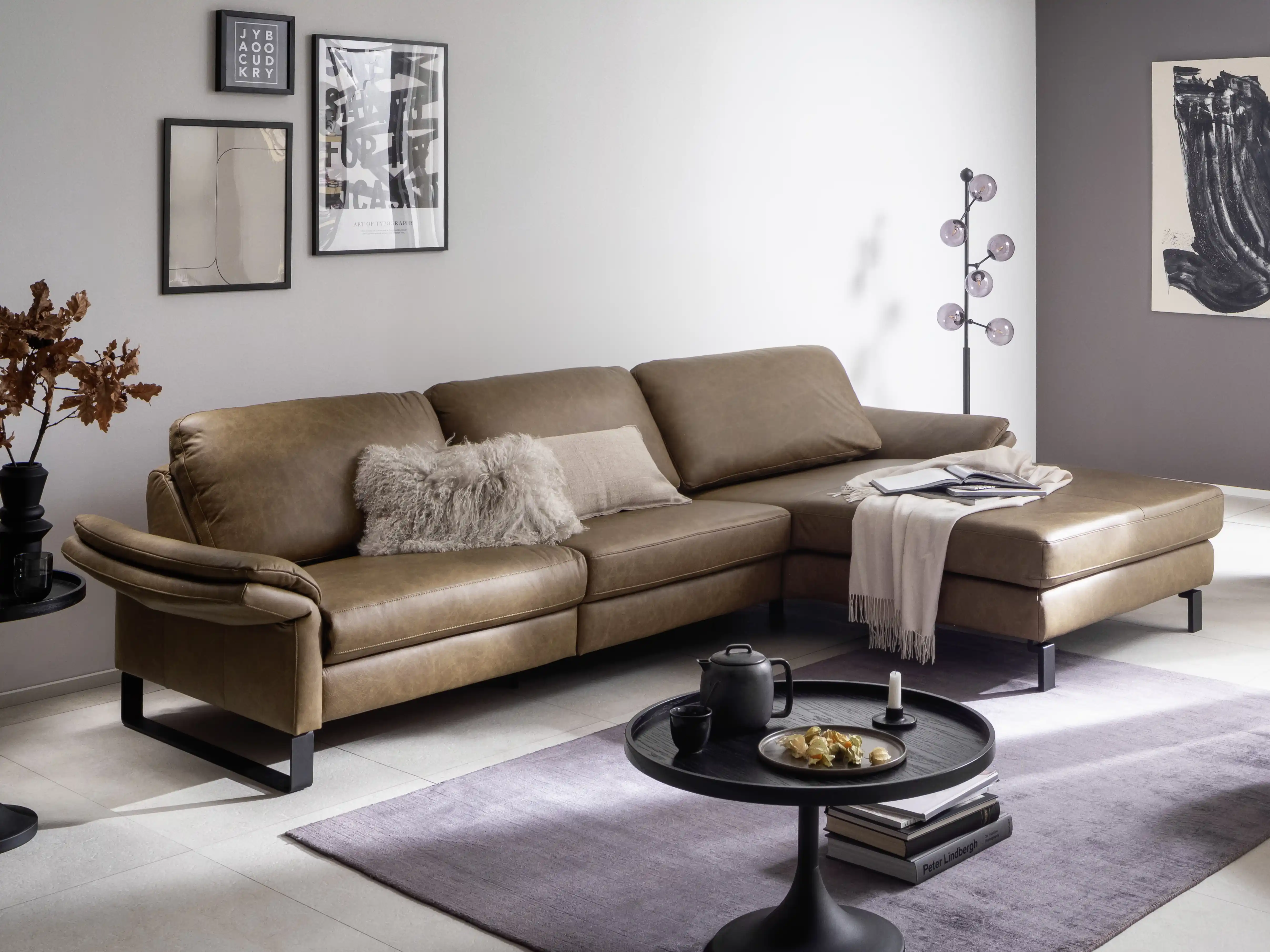 Ecksofa Cherry II | Braun