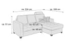 Ecksofa Morris | Grau 4