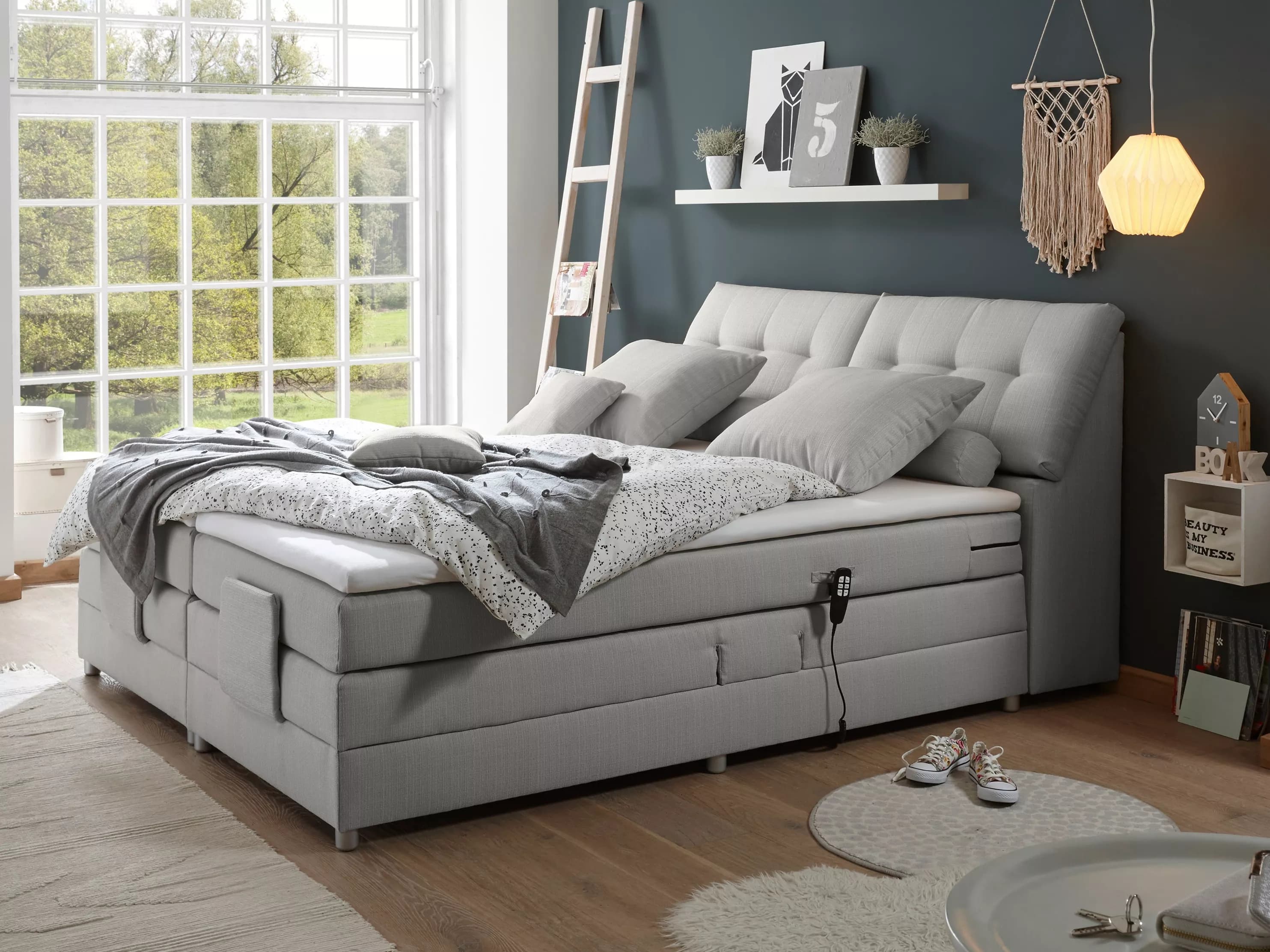 Boxspringbett Bresseo II | Grau