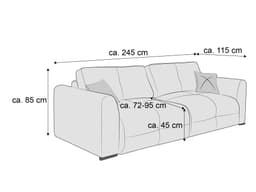 Schlafsofa Bono | Braun