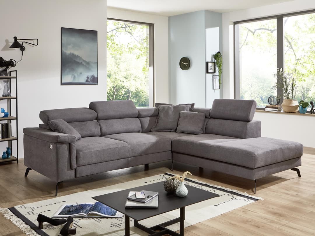 Ecksofa Irmina II | Grau