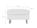 Polsterhocker Kellan III | Braun 4