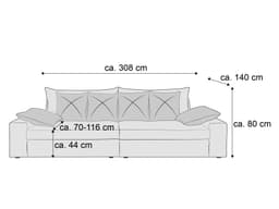 Bigsofa Breno III | Weiß
