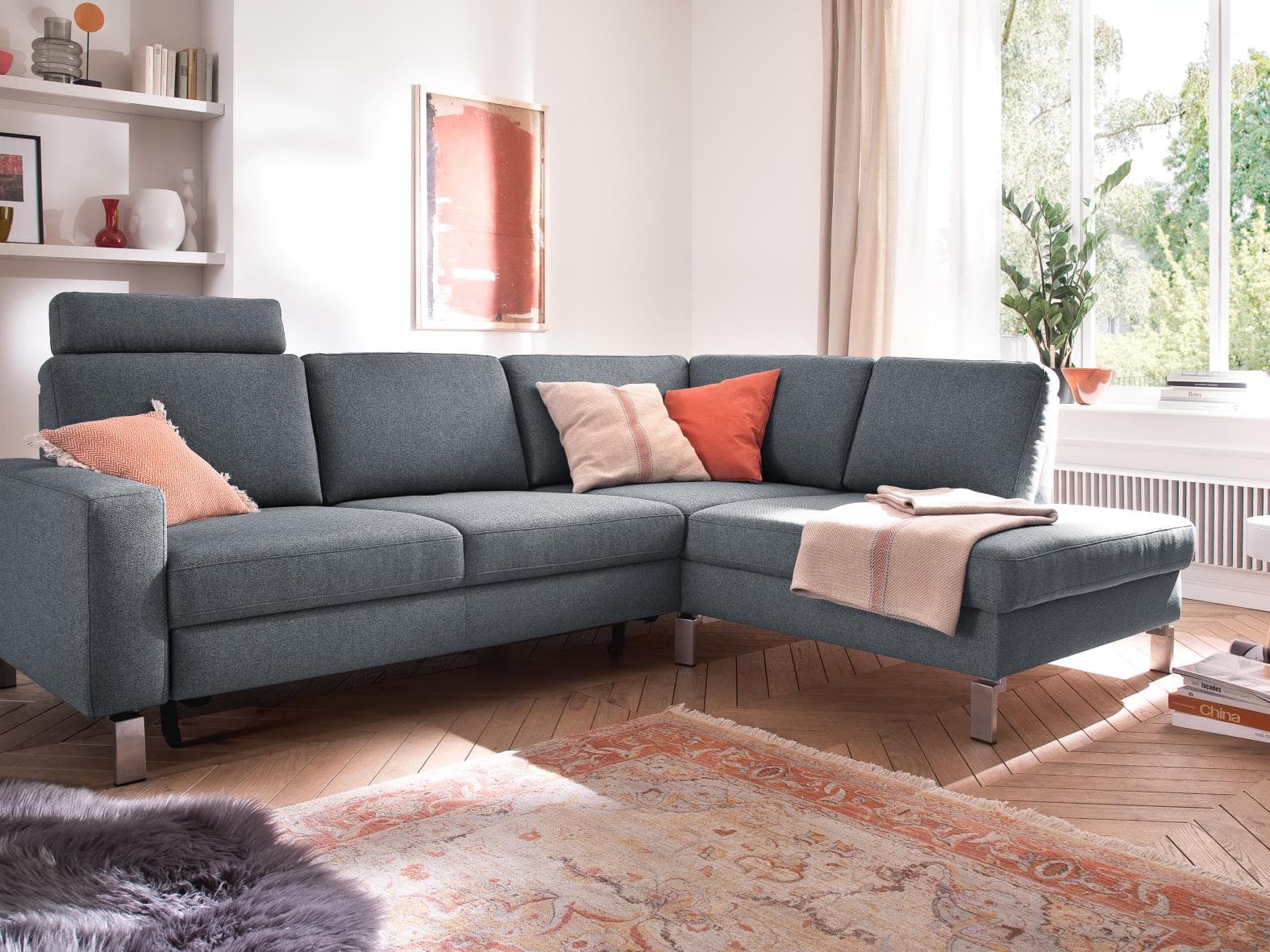 Ecksofa Cavriana V | Grau