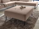 Polsterhocker Corina II | Grau