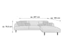 Ecksofa Karbone VI | Braun 4