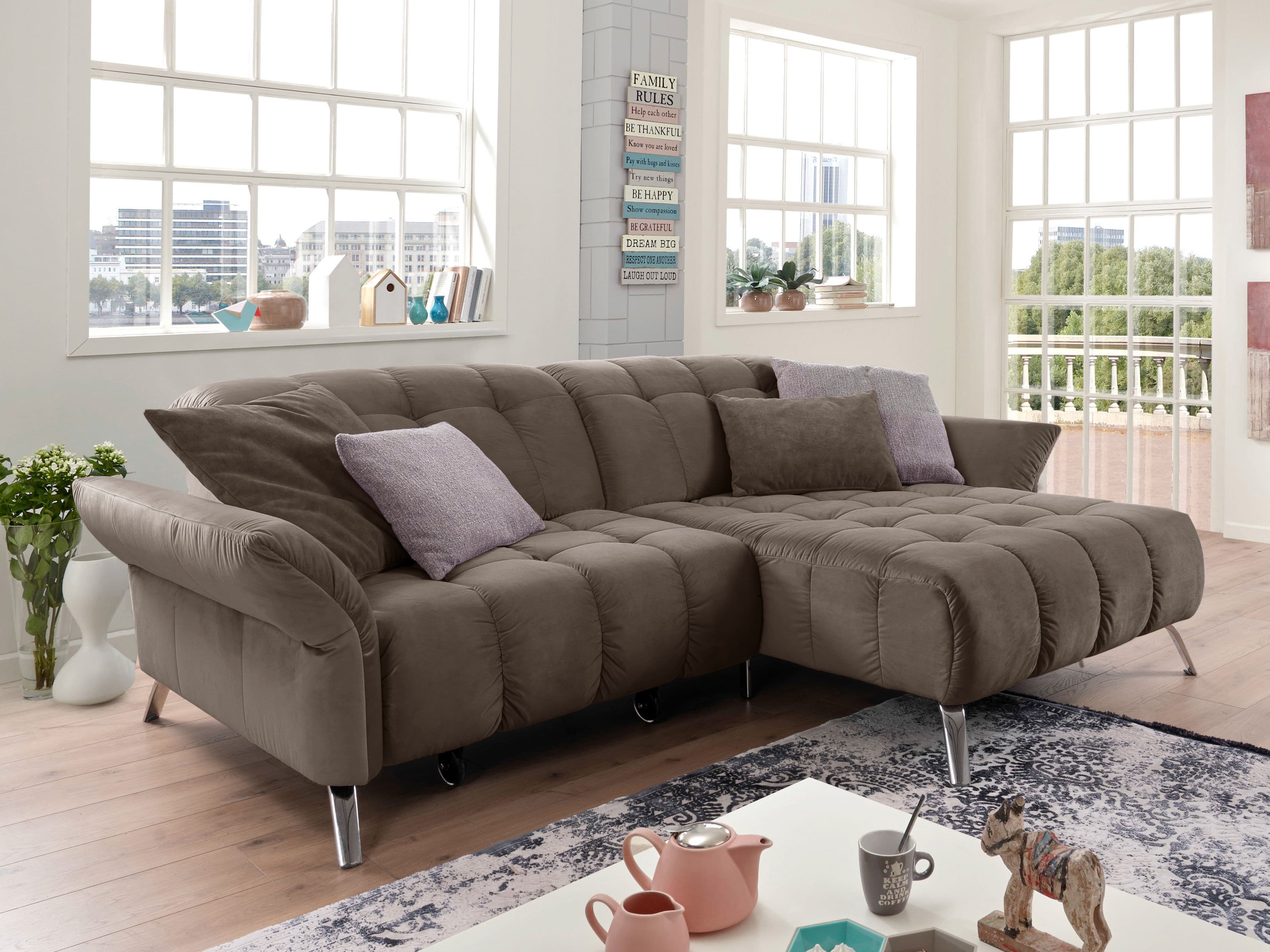 Ecksofa Pippa | Braun