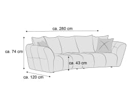Bigsofa Gijon | Gelb