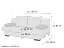 Schlafsofa Sanaga | Grau 4