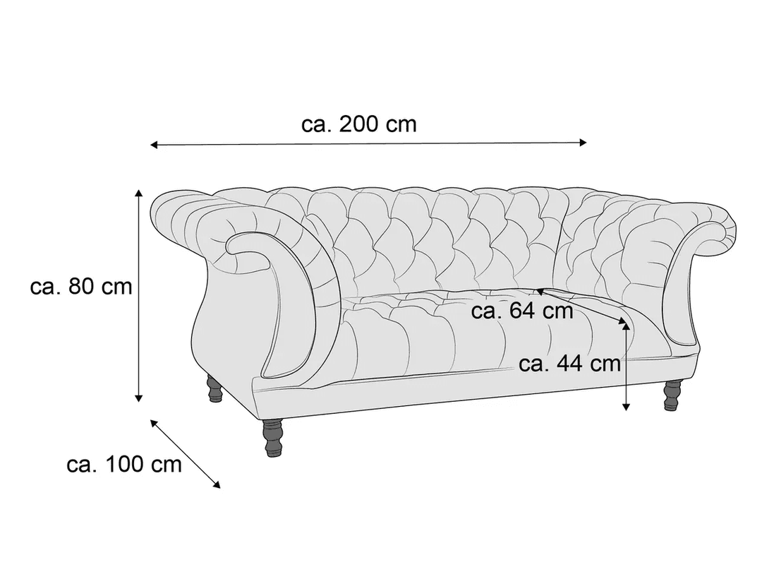 Einzelsofa Malik II | Braun
