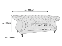 Einzelsofa Malik II | Braun