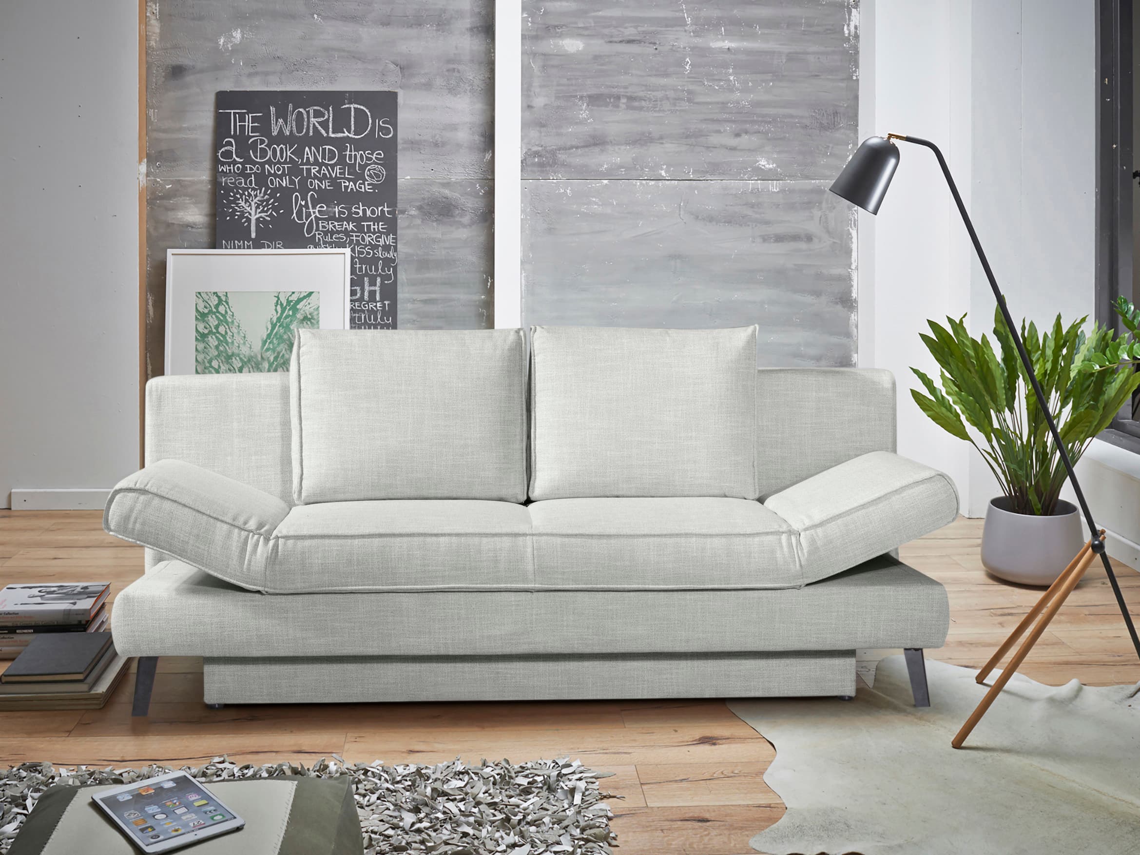 Schlafsofa River | Grau
