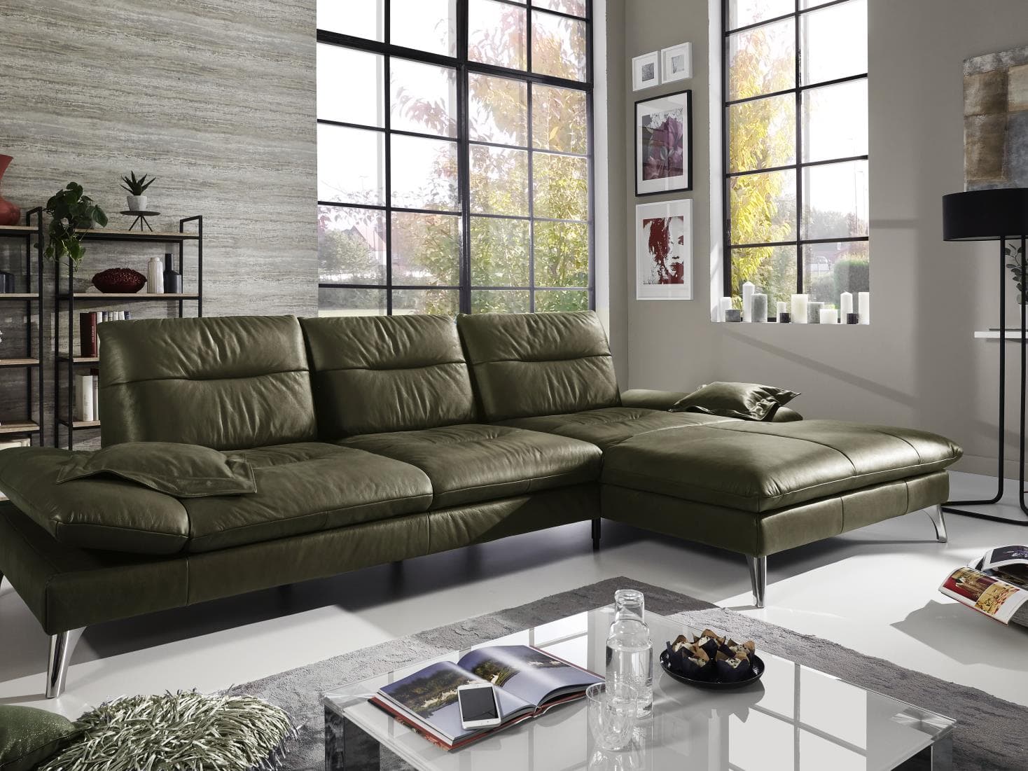 Ecksofa Penina IV | Grün