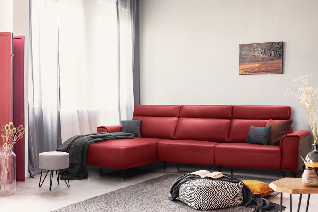 Ecksofa Kapoterra III | Rot