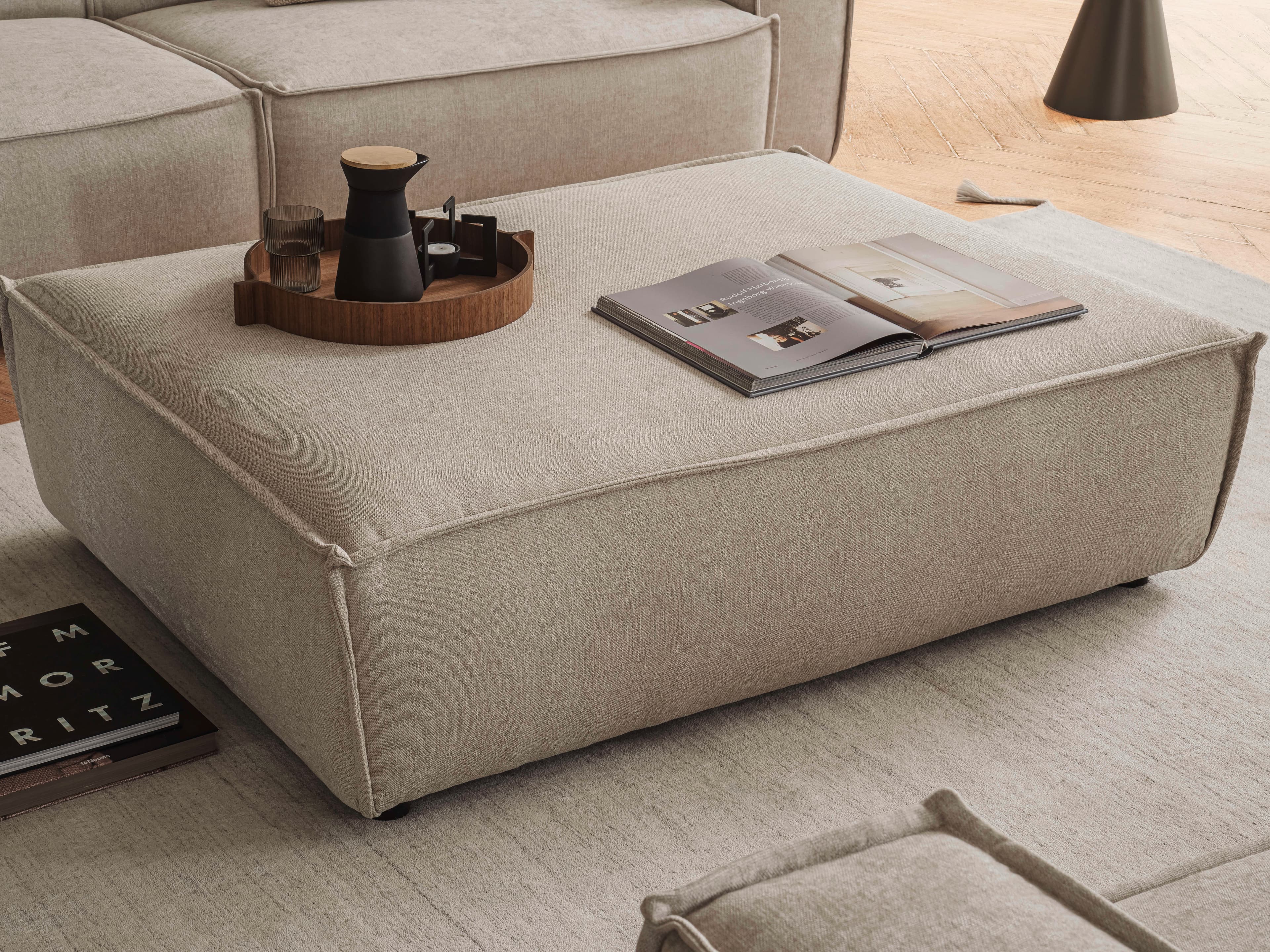 Polsterhocker Croviana VIII | Beige