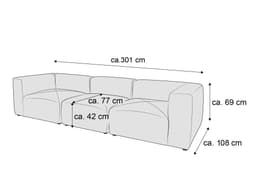 Einzelsofa Dorna II | Braun