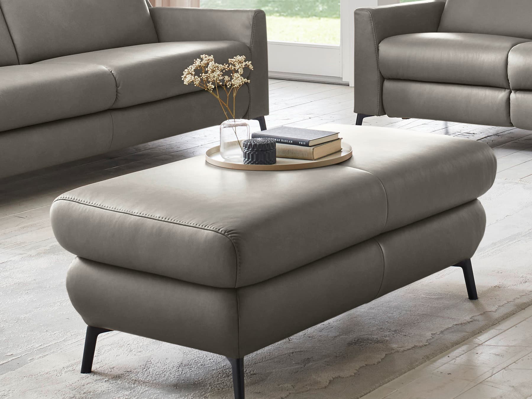 Polsterhocker Parula A V | Grau