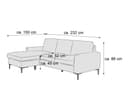 Ecksofa Vilko | Weiß 2