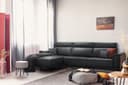 Ecksofa Kapoterra III | Schwarz