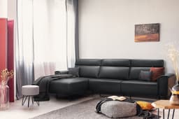 Ecksofa Kapoterra III | Schwarz
