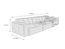 Bigsofa Croviana IV | Braun