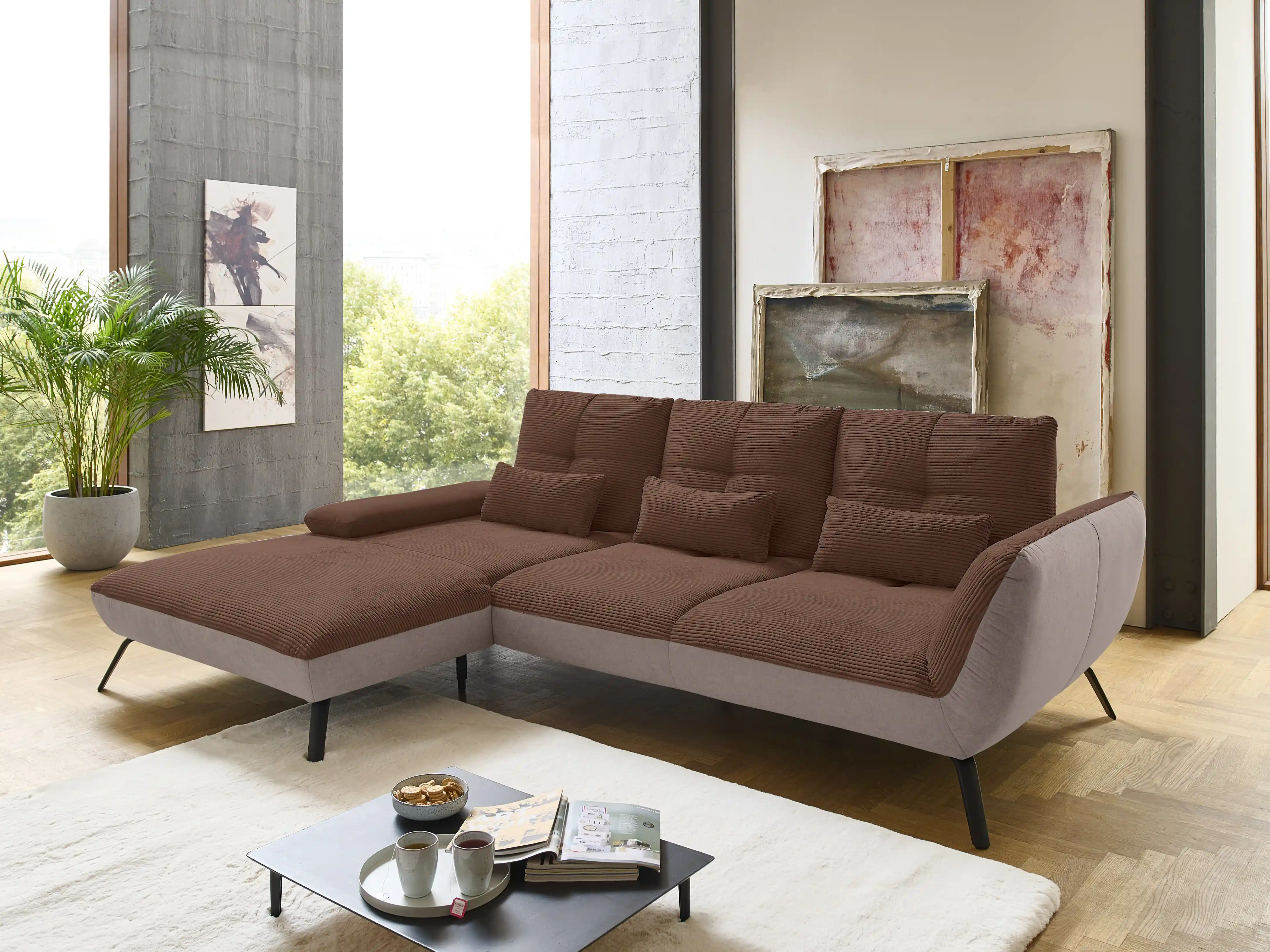 Ecksofa Paola VII | Braun