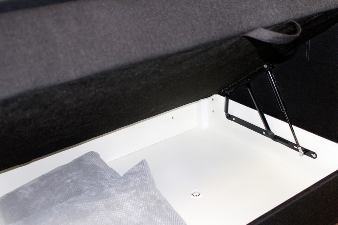 Boxspringbett Saddle | Schwarz