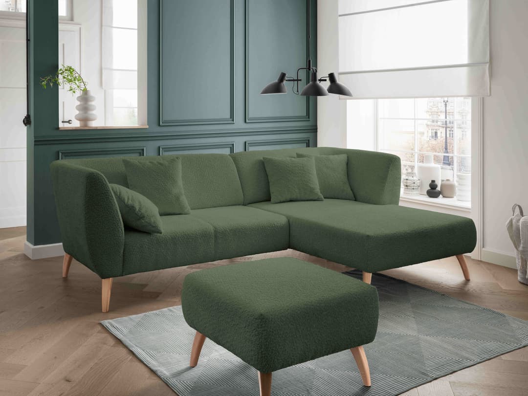 Ecksofa Birga | Grün