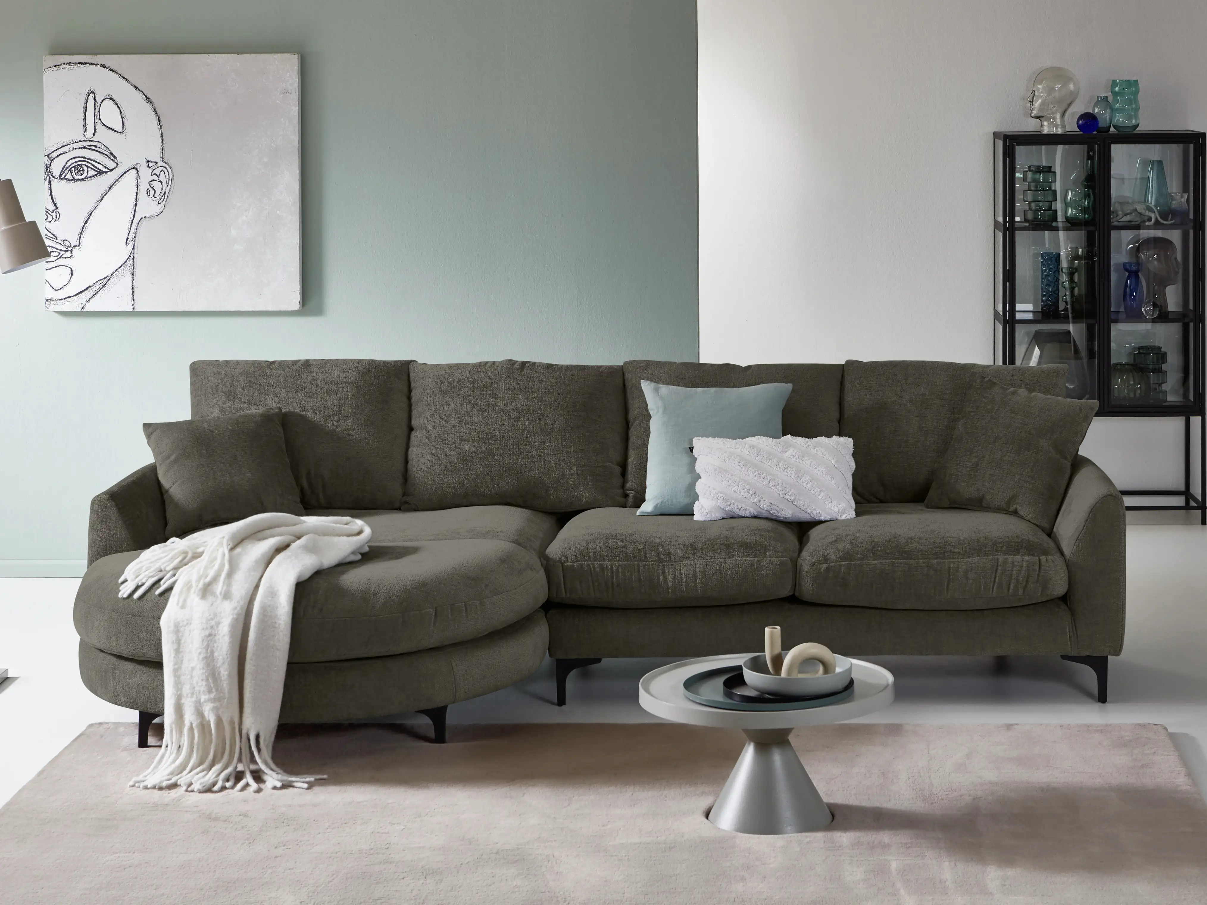 Ecksofa Gaio | Grau