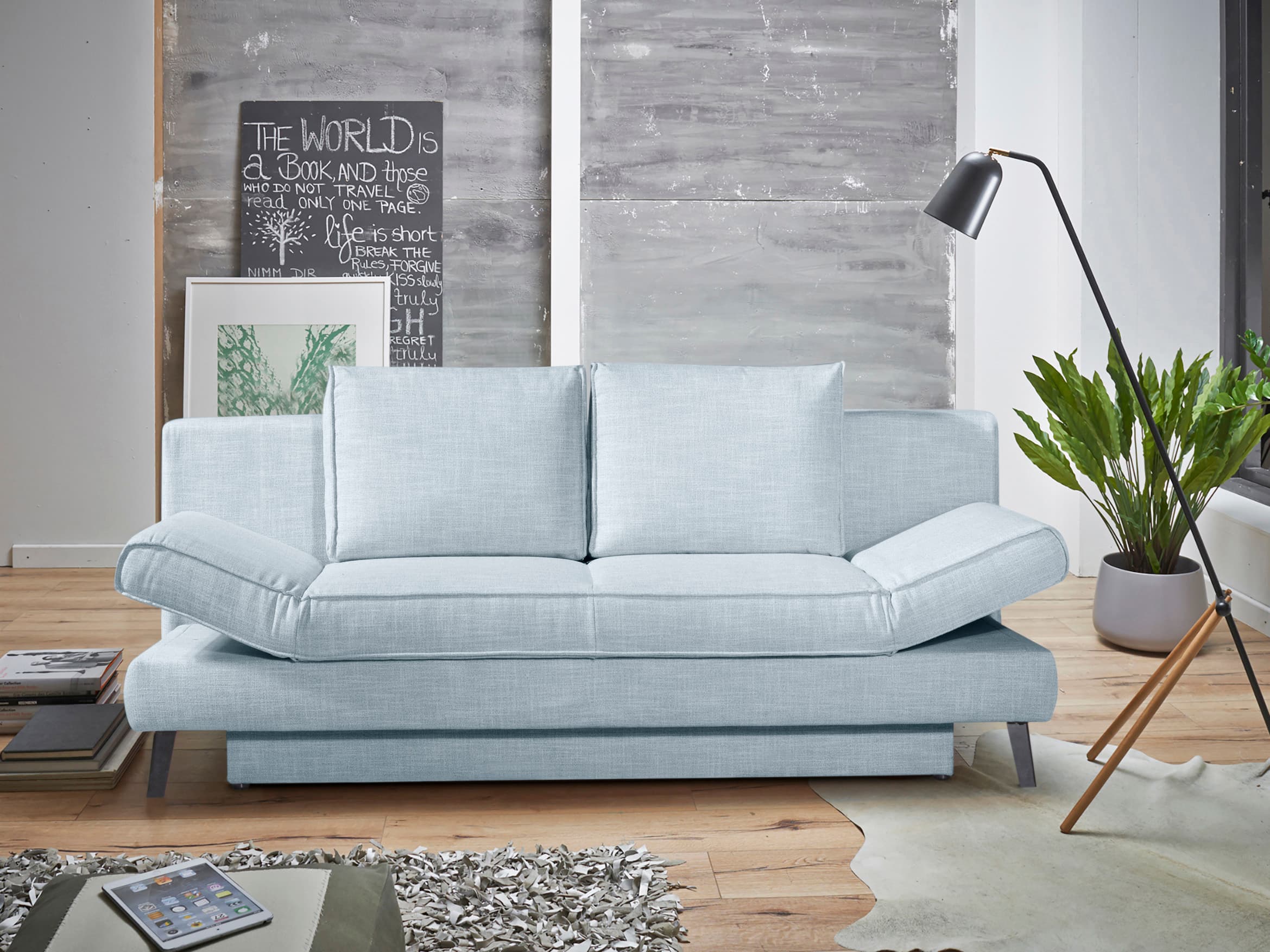 Schlafsofa River | Blau