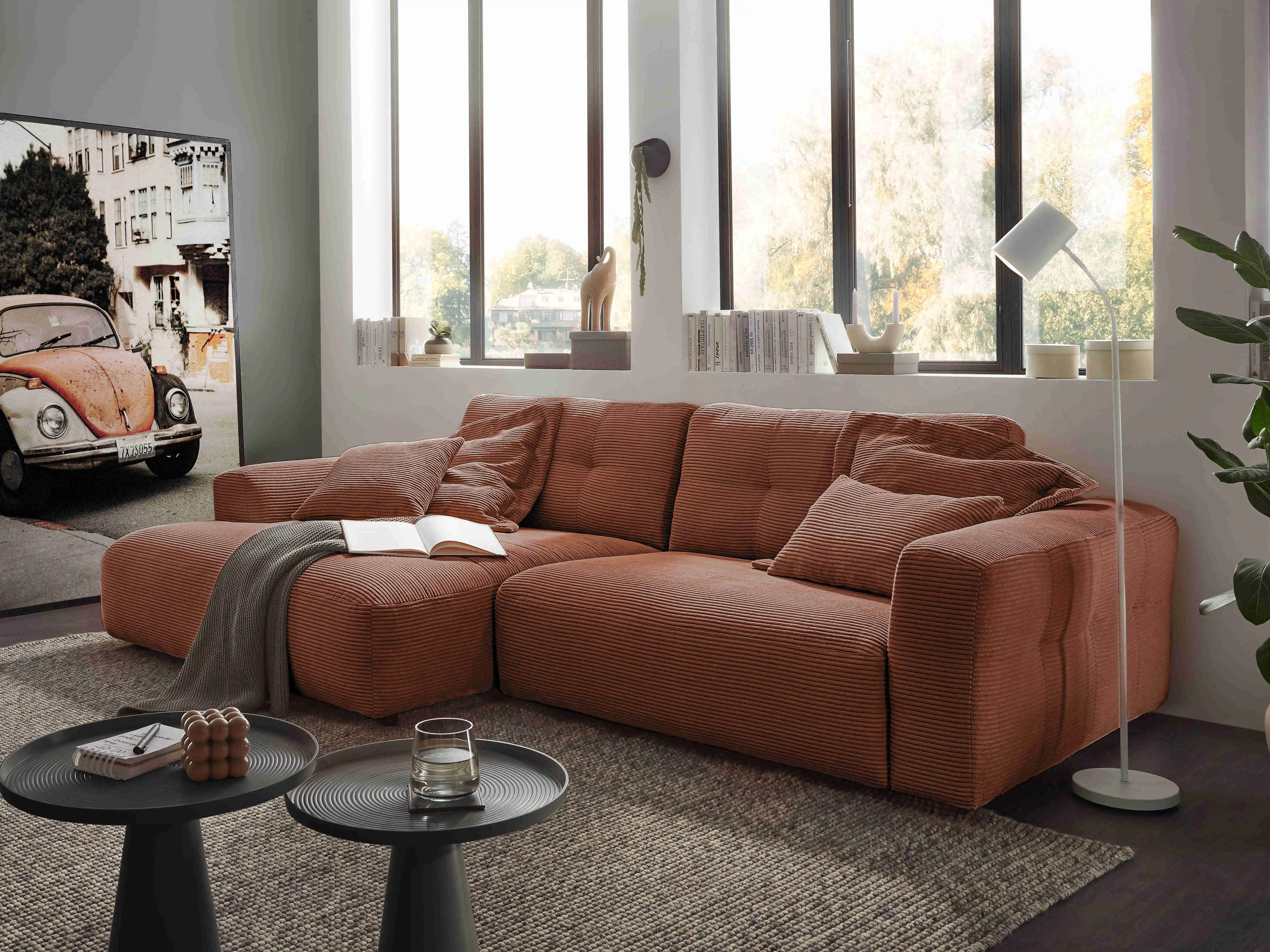 Ecksofa Cally III | Rot