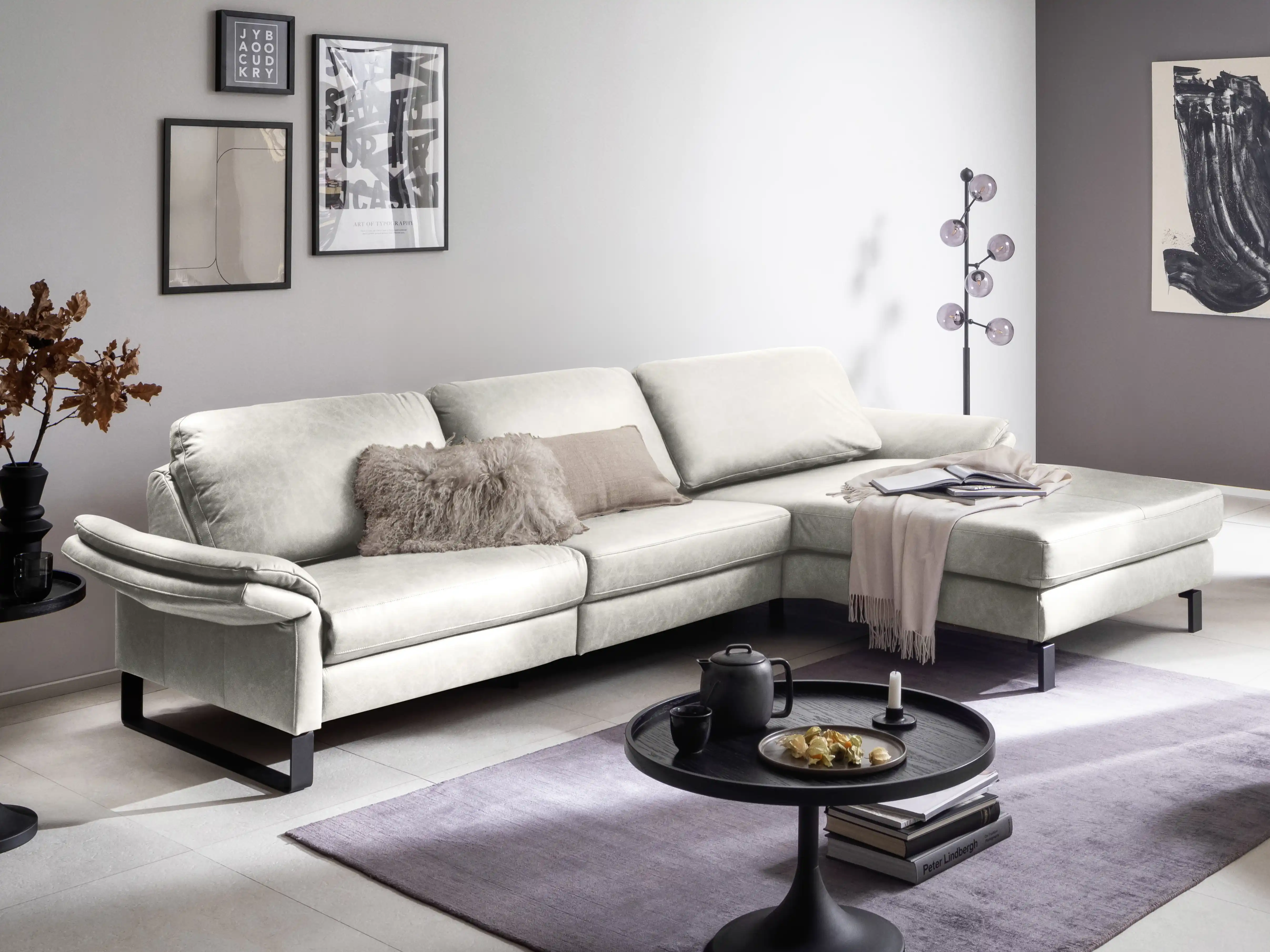 Ecksofa Cherry II | Grau