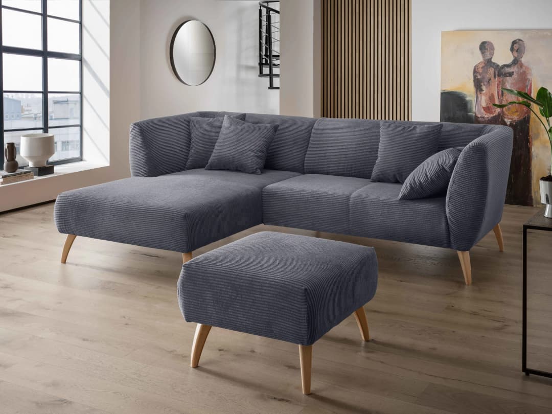 Ecksofa Birga II | Grau