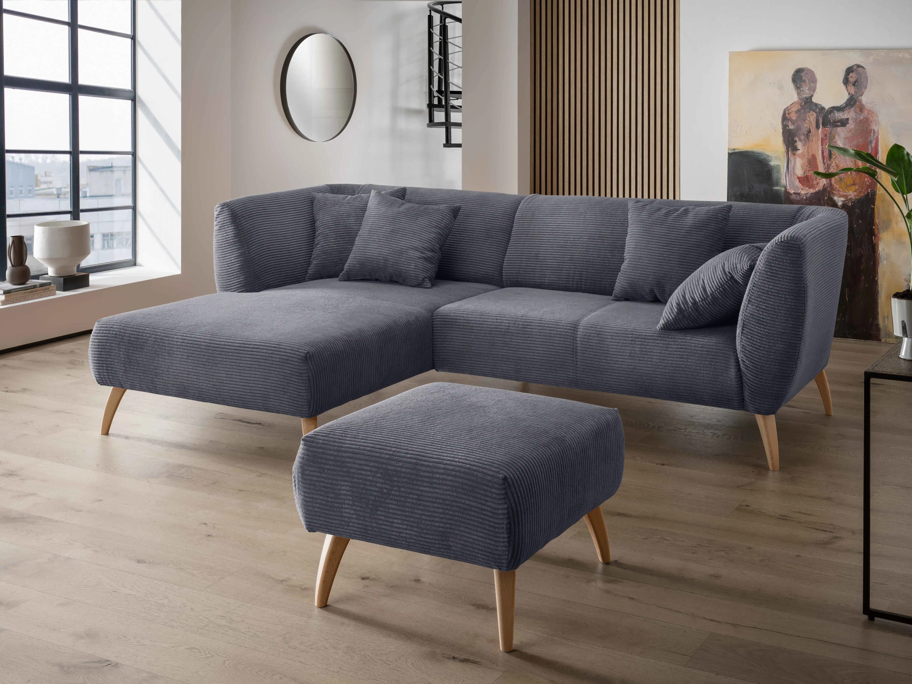 Ecksofa Birga II | Grau