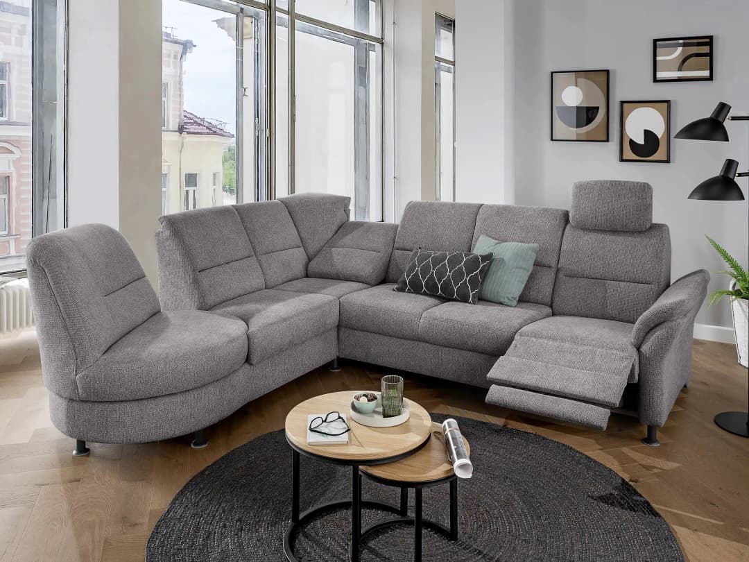 Ecksofa Borken | Braun