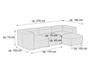 Ecksofa Marcella II | Grau 4